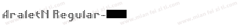 AraletN Regular字体转换